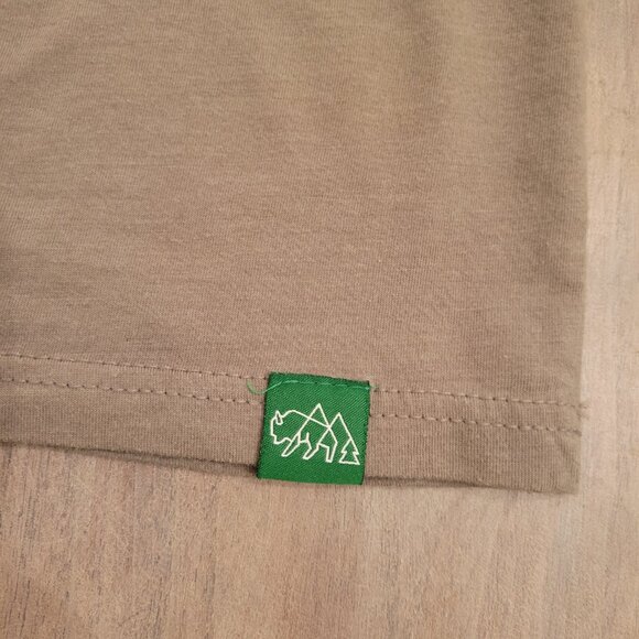 Wild Tribute Buffalo Graphic T-Shirt Brown Size Small Casual Outdoor Tee Brown - Picture 5 of 8